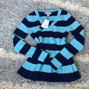 Petite Wool Mixture Striped Sweater